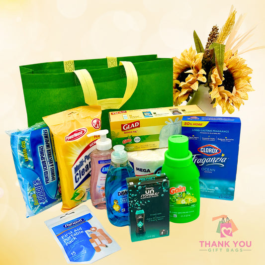 Home Essentials Thank You Gift Bag Set – Thoughtful Housewarming Care Package