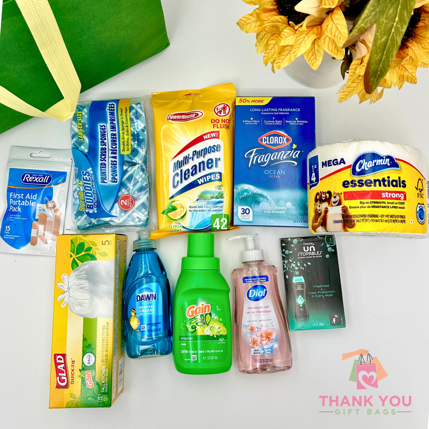 Home Essentials Thank You Gift Bag Set – Thoughtful Housewarming Care Package